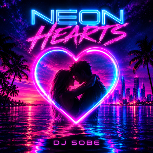 Neon Hearts Artwork